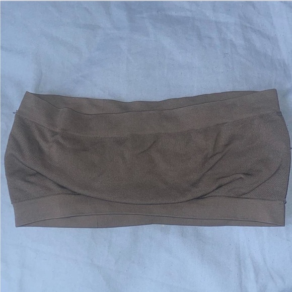 Basic Tan-Grey Tube Top - Picture 2 of 2